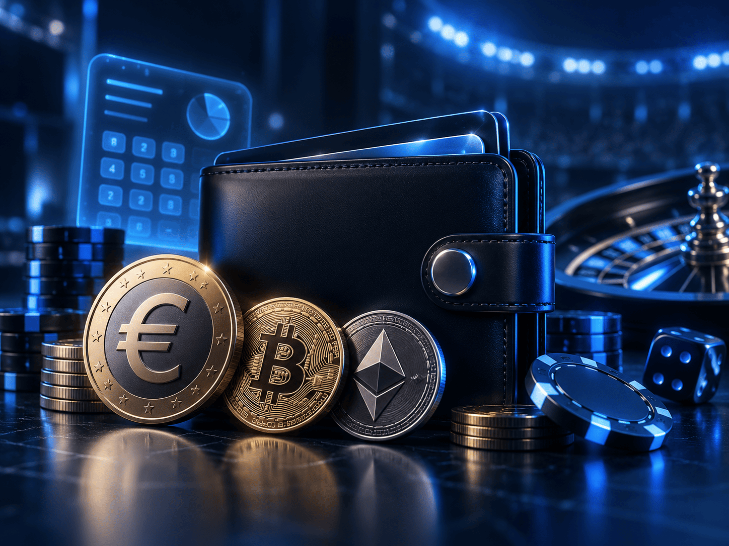 Portefeuille Stake Casino avec cryptomonnaies et dépôts en euros